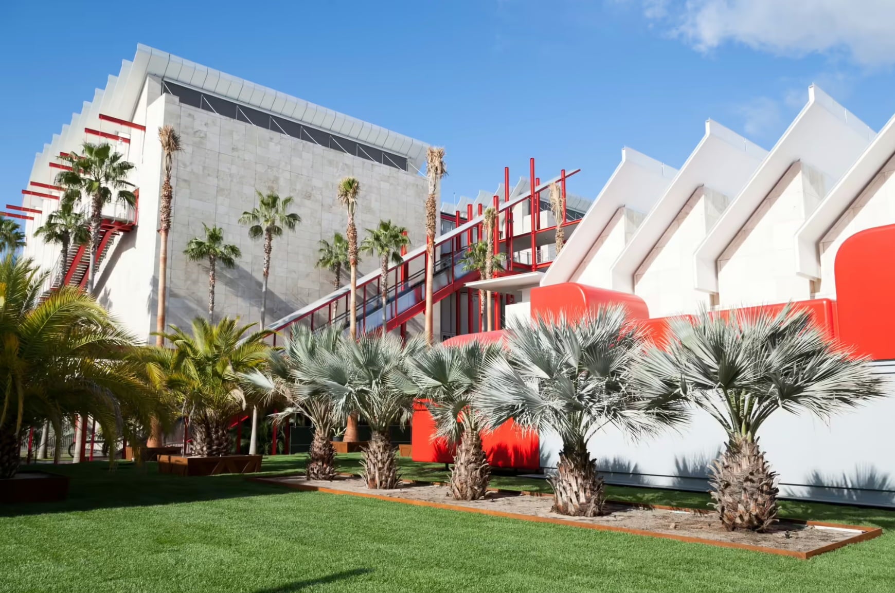 The exterior of the LA County Museum of Art