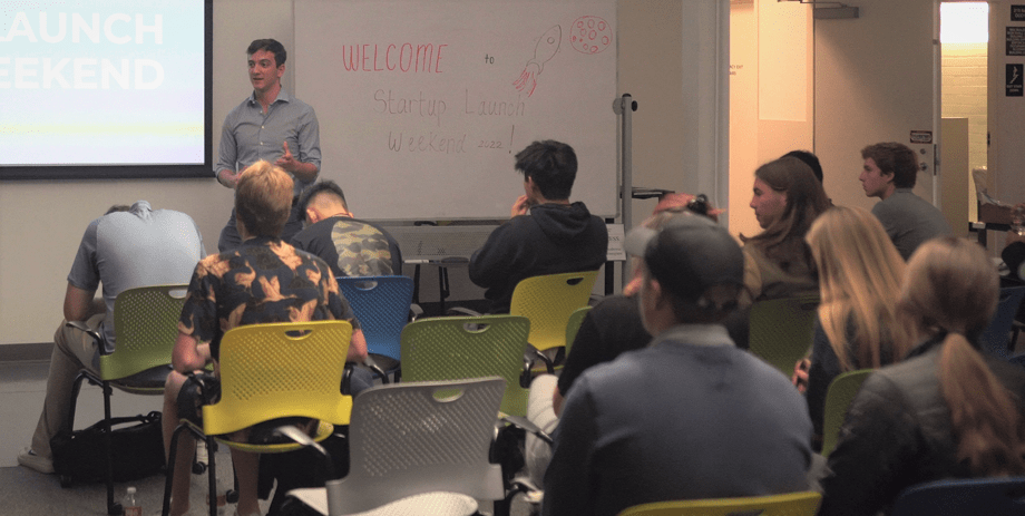 Jack Pendleton giving a presentation at the HotHouse