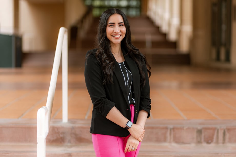 Yesenia Beas posing for portrait