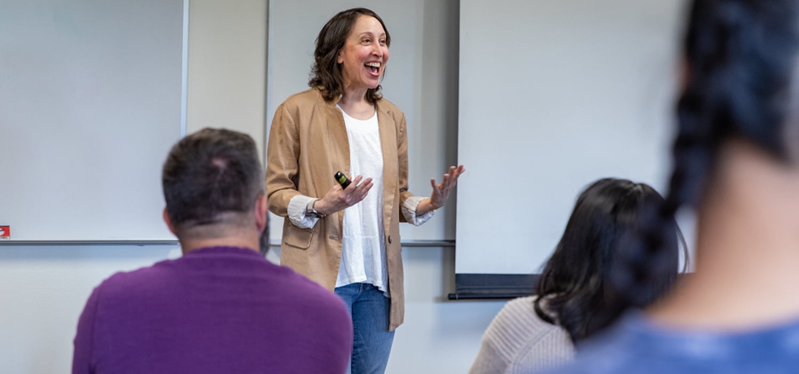 Taryn Stanko teaches a class