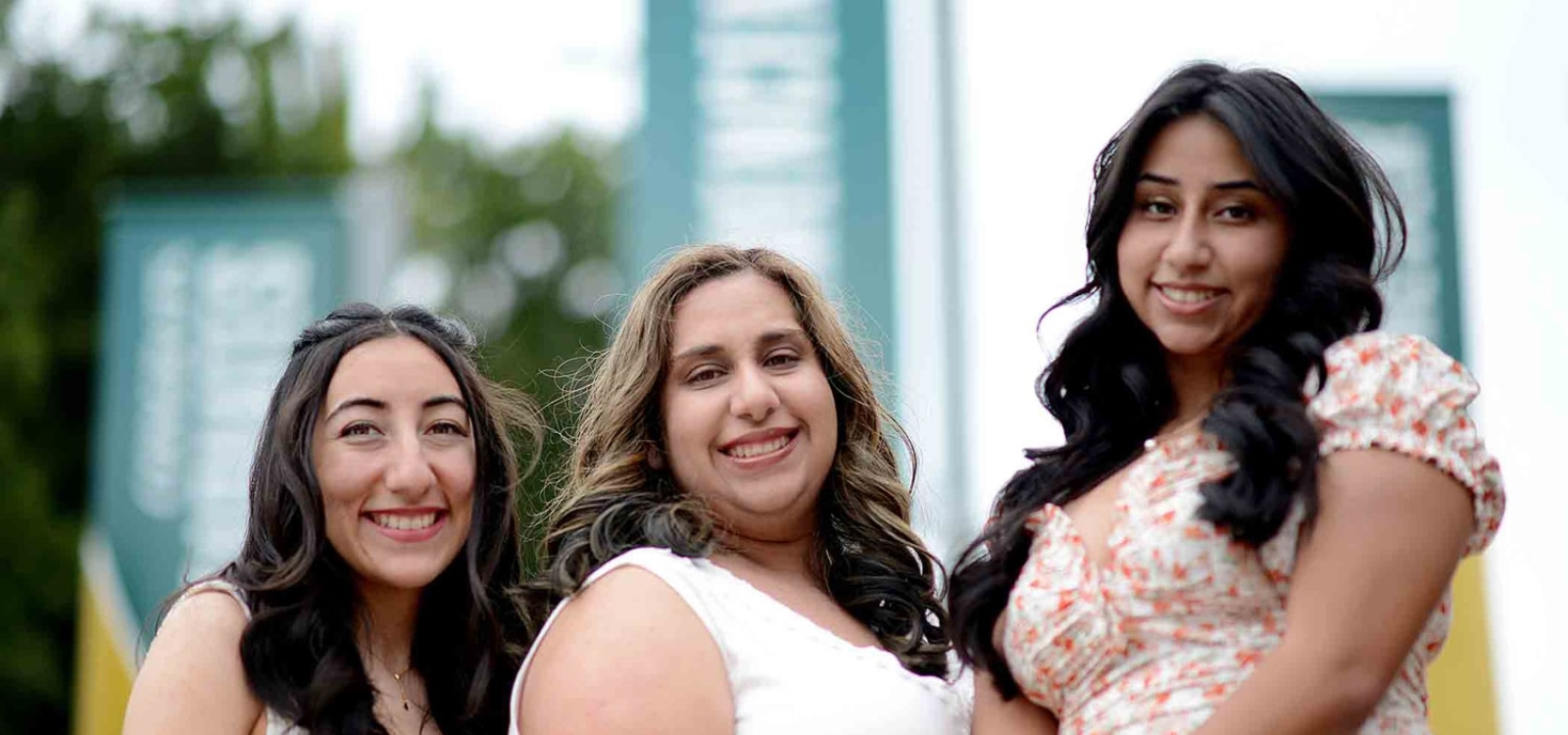 Portrait of three sisters at Cal Poly
