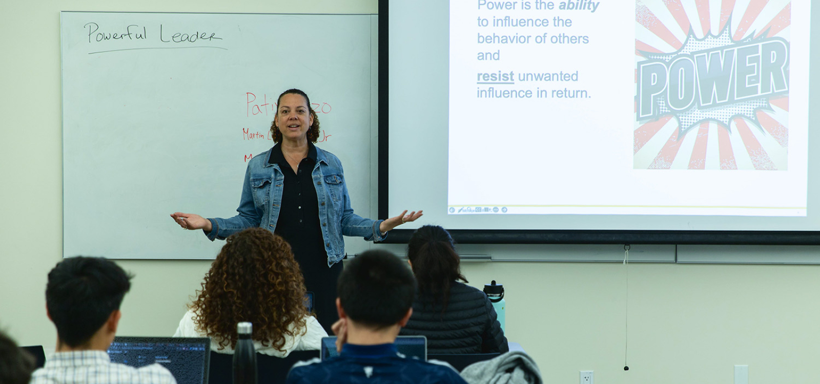 Erica A. Stewart teaches a class