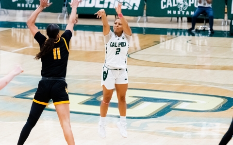 Annika Shah shoots a jumpshot