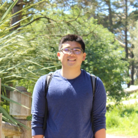 Outdoor portrait of Drew Kobayashi