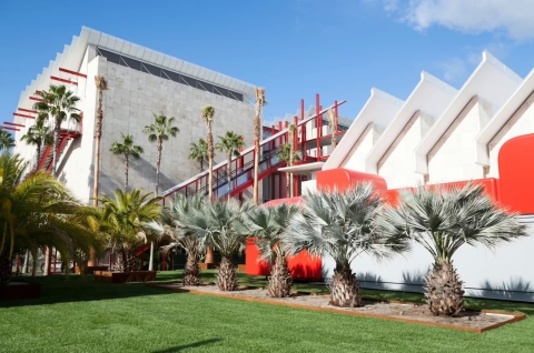 The exterior of the LA County Museum of Art