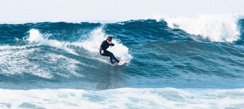 Maya Karl on the waves