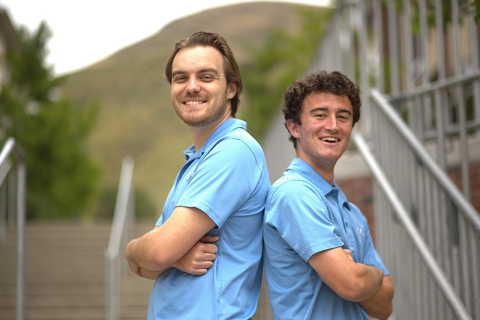 Portrait of the two Mr. Turtle founders