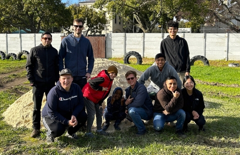 Group photo of Cal Poly Center for Service in Action team members
