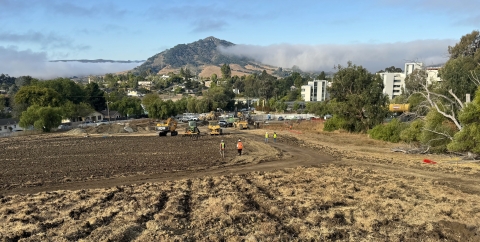 Site of the future Cal Poly housing project