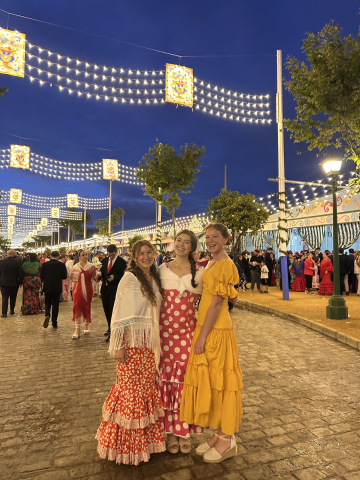 Hoellwarth (right) at Fería in Seville.  