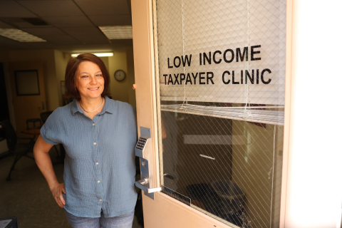 Portrait of Trisha Daughtrey at the Low Income Taxpayer Clinic