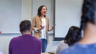 Taryn Stanko teaches a class