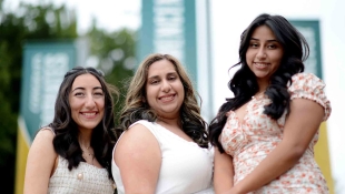 Portrait of three sisters at Cal Poly