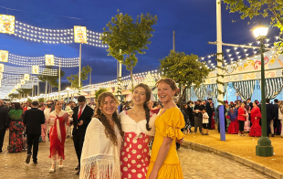 First Year Go students pose in clothing they purchased in Spain