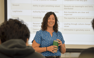 Alexa Loken teaches a class