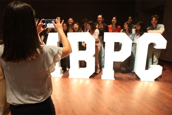 Group of students at a Multicultural Business Program event