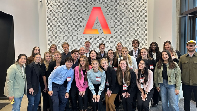 Students on field trip to Adobe