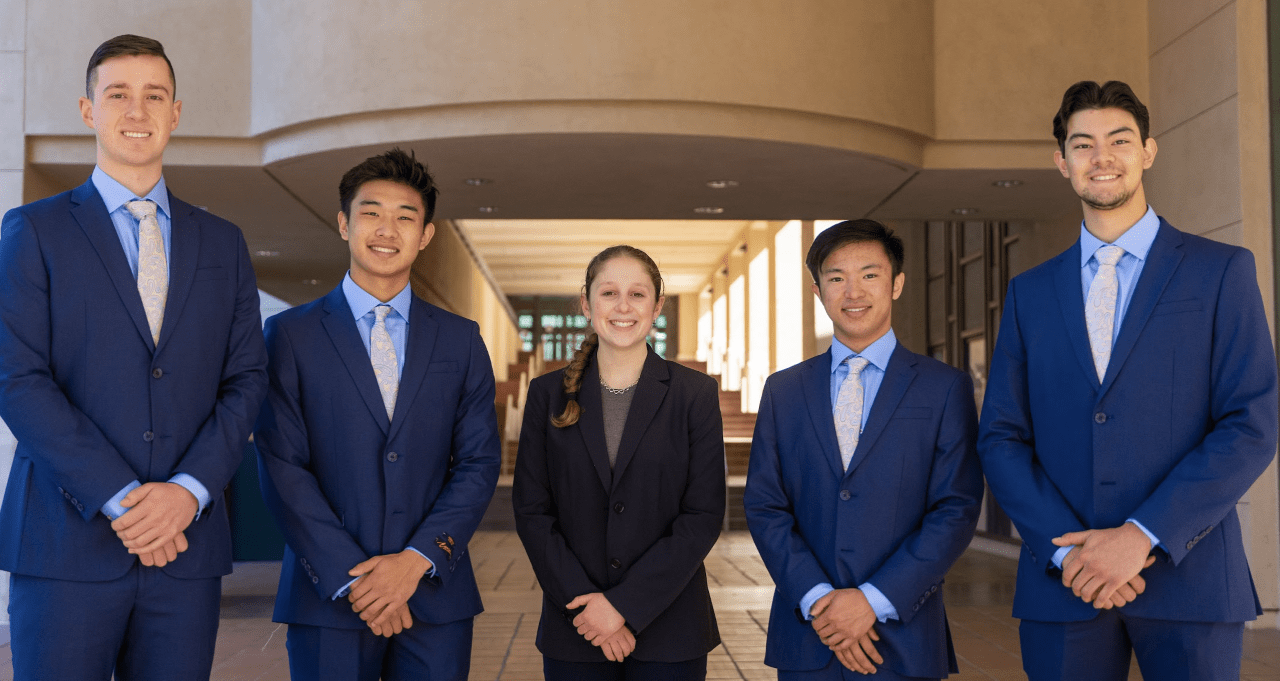 The finance students who participated in the CFA Institute Research Challenge
