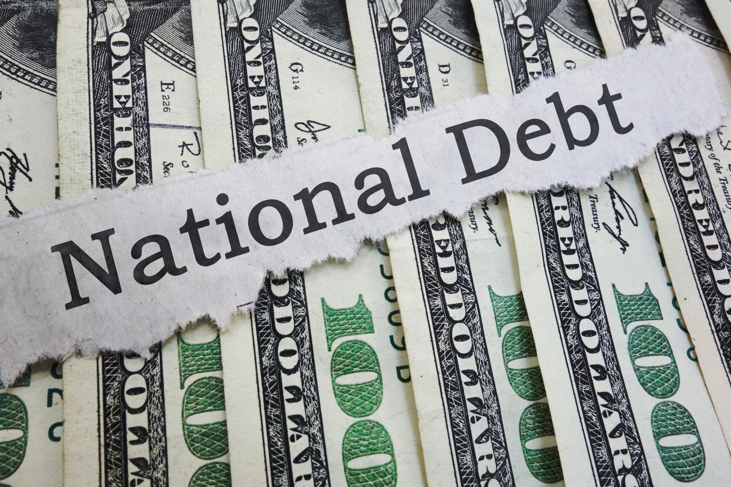 National Debt news headline on cash