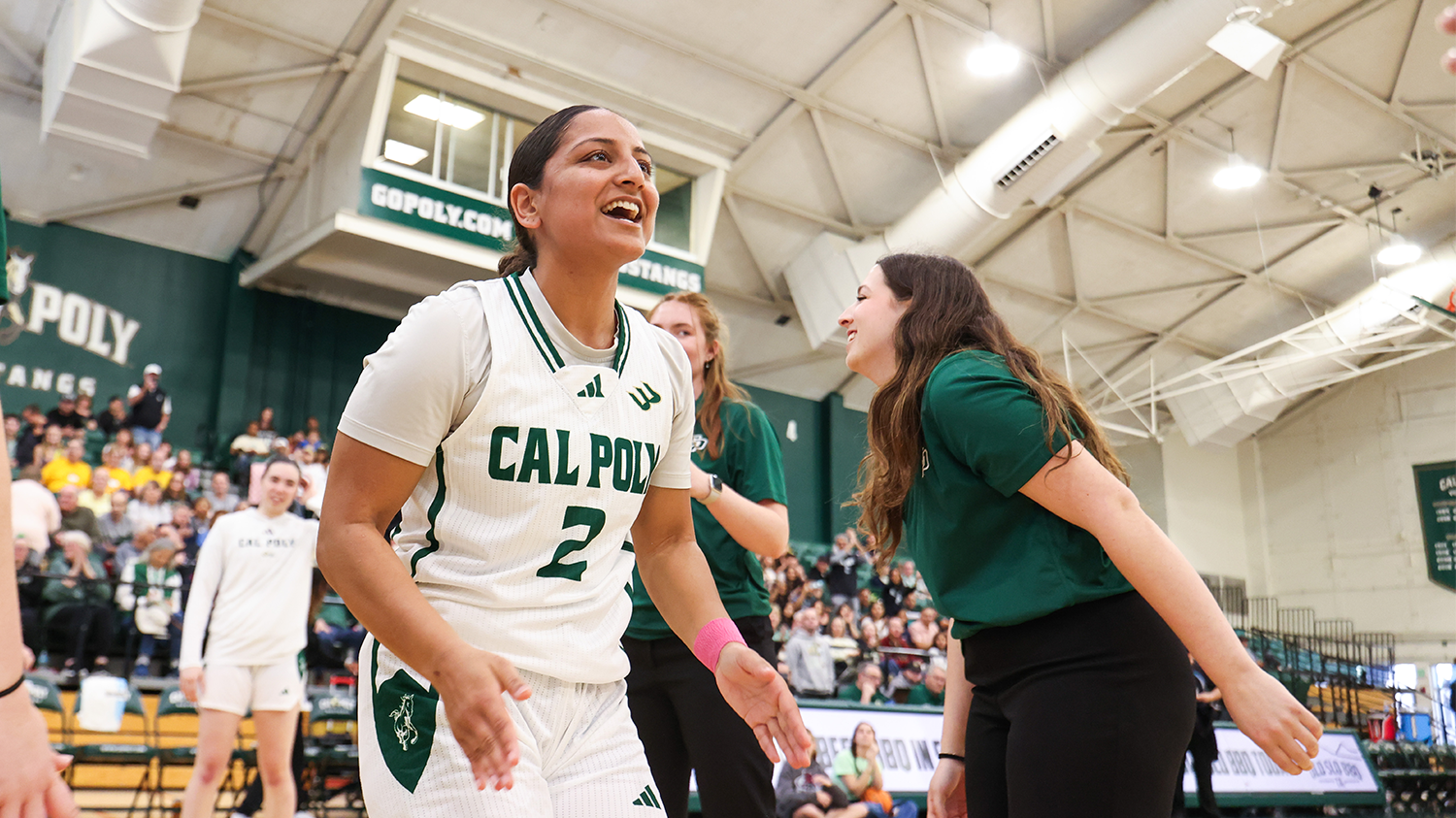 Annika Shah celebrates during a game