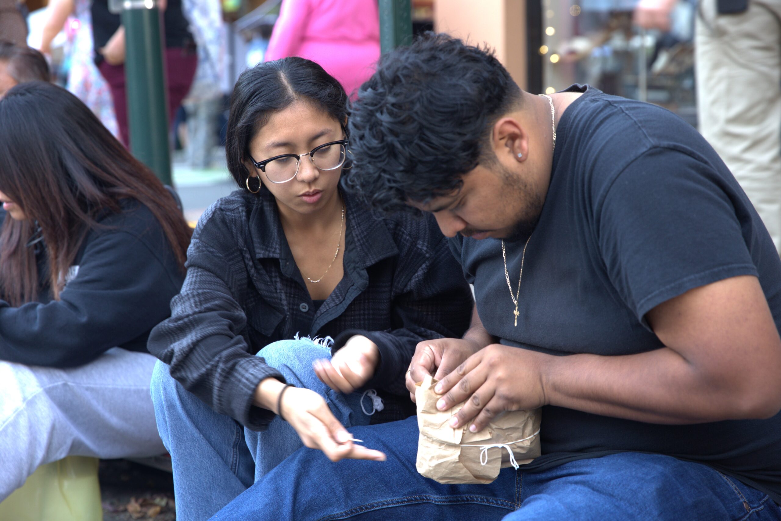 A couple creates packaging for the egg drop contest