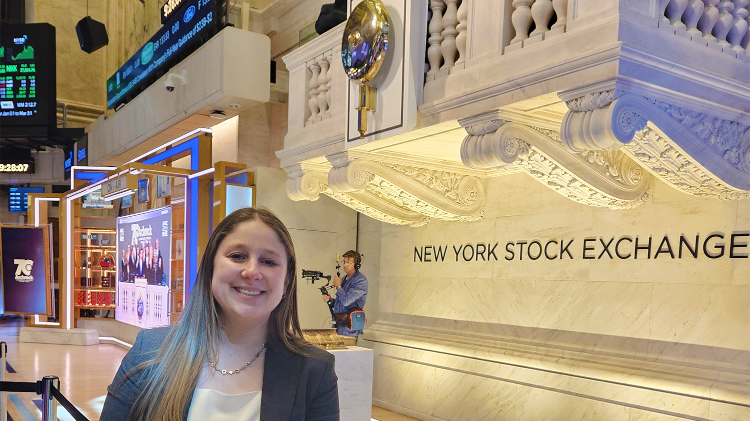 Alexandra Joelson at the NY Stock Exchange