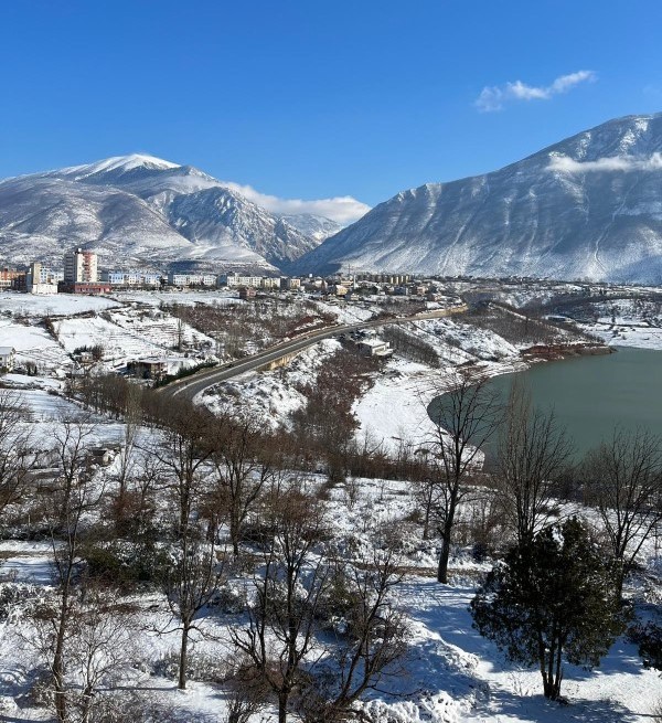 View of the mountains in Albania